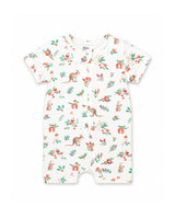 Minihaha Festive Print SS Romper