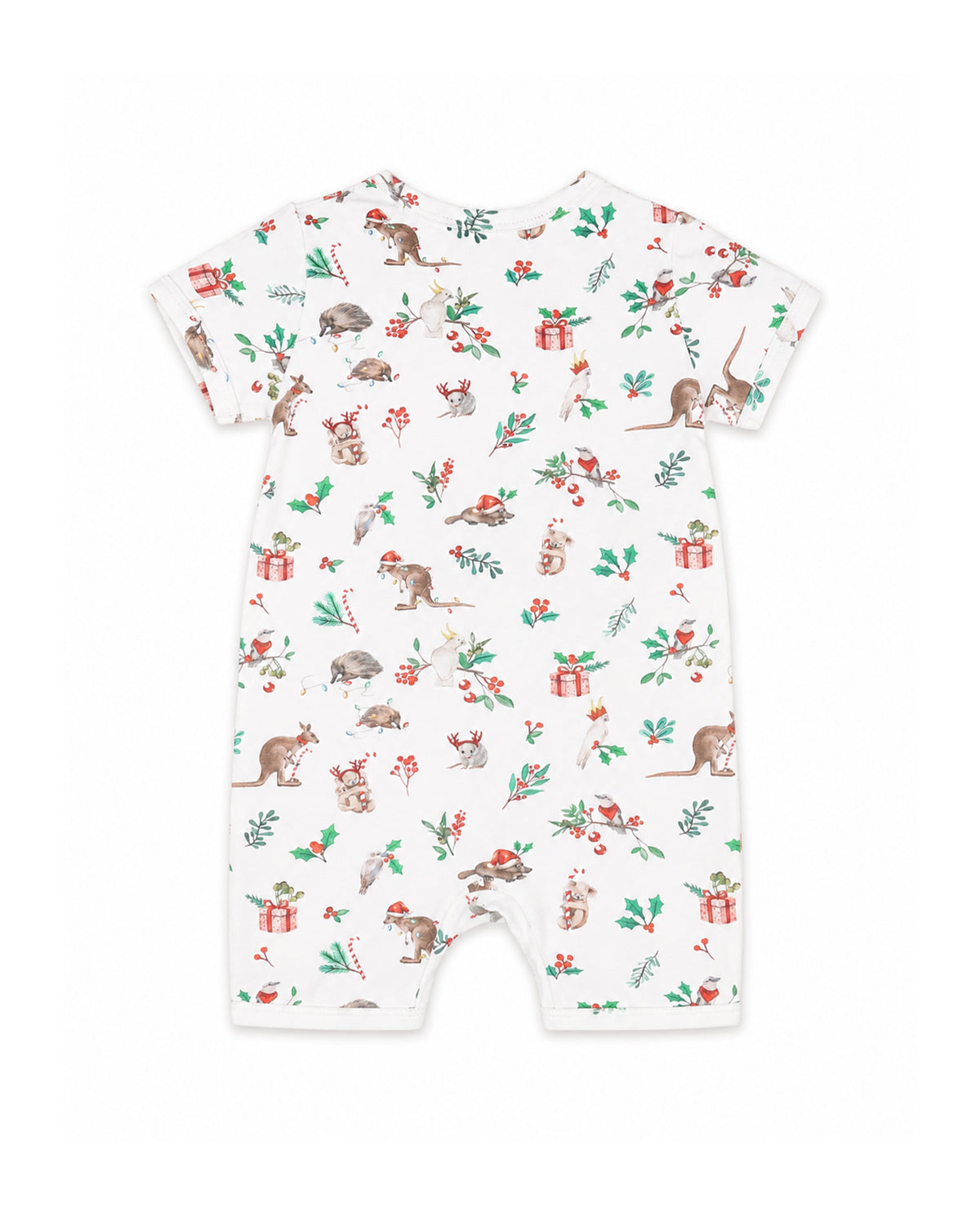 Minihaha Festive Print SS Romper