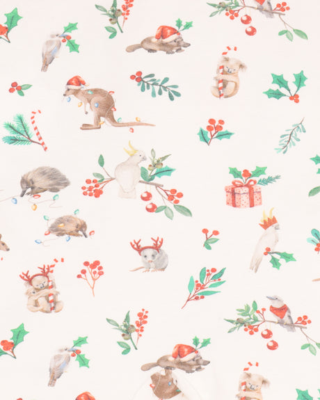 Minihaha Festive Print SS Romper