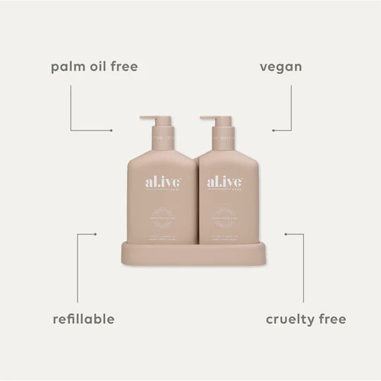 al.ive Wash & Lotion Duo - Apricot & Sweet Fig