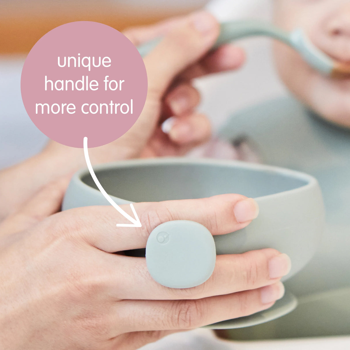 b.box Silicone Bowl + Lid - Latte