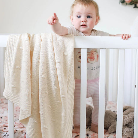 Di Lusso Living Marshmallow Blanket - Natural