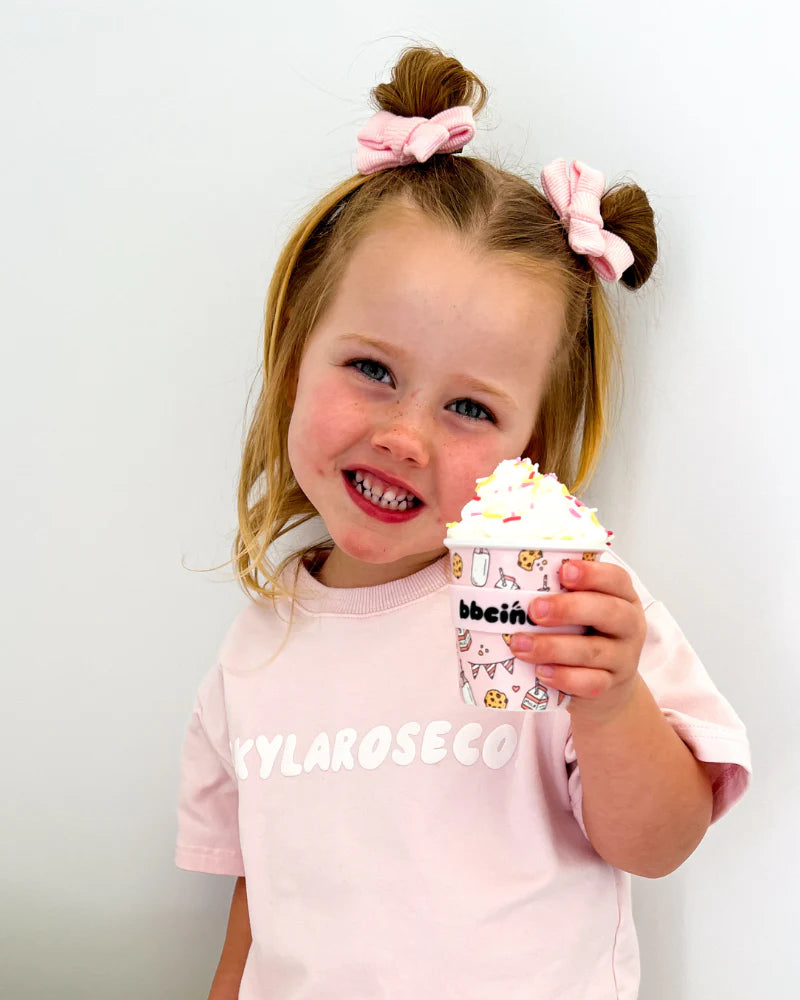 bbcino 120mL Babycino Cup - Tough Cookie (Pink)