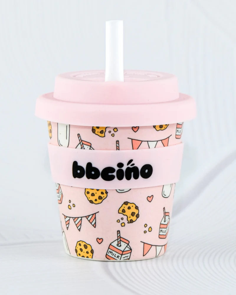 bbcino 120mL Babycino Cup - Tough Cookie (Pink)