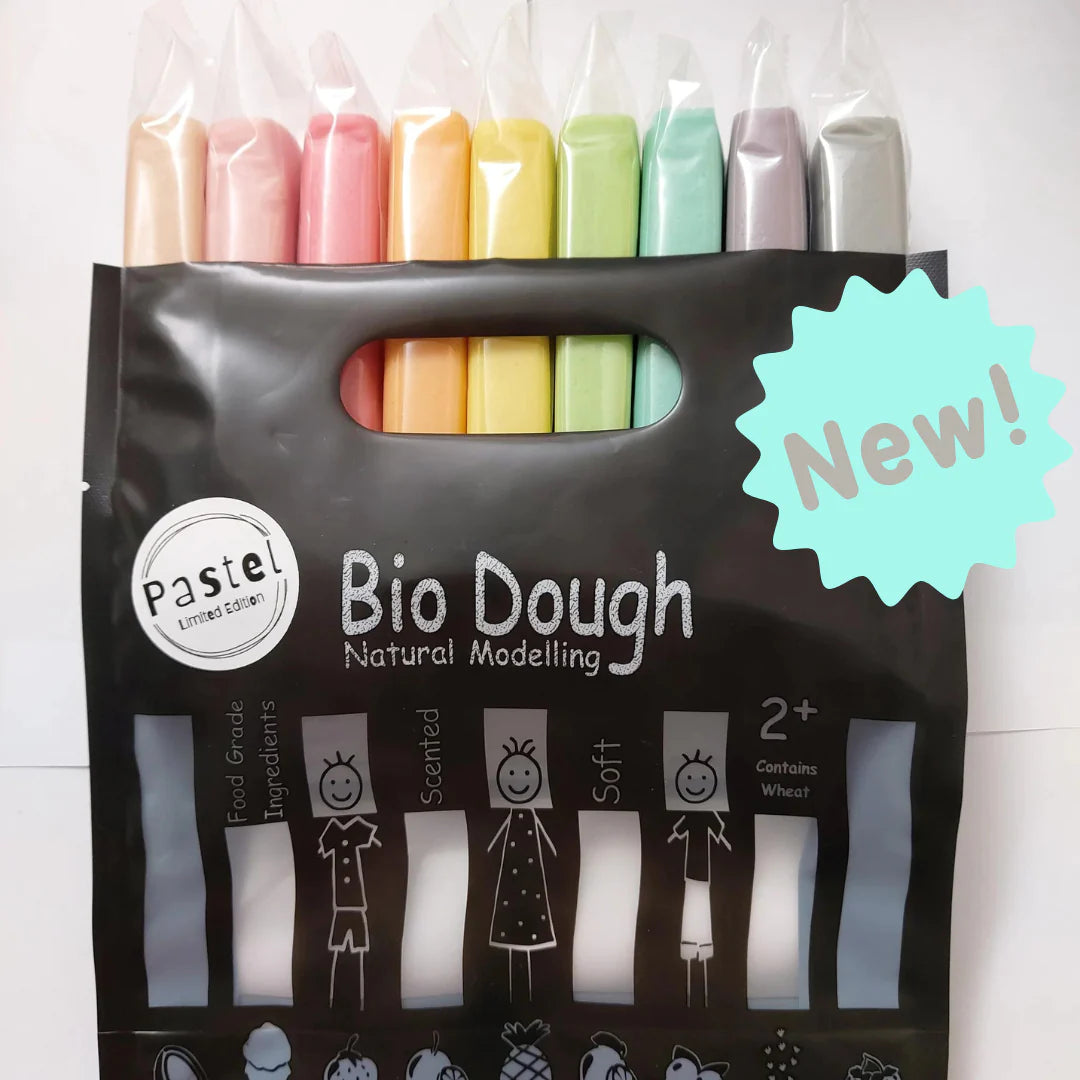 Bio Dough Natural Play Dough - Pastel 9 Colours