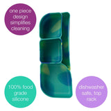 b.box Silicone Bento Tray Lunchbox - Electric Jungle