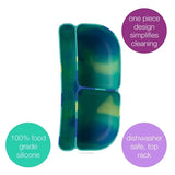 b.box Silicone Bento Tray Mini Lunchbox  - Electric Jungle