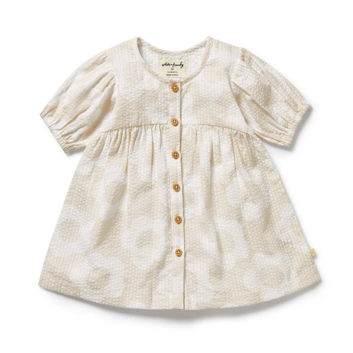 Wilson + Frenchy Daisy Bloom Organic Button Dress