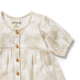 Wilson + Frenchy Daisy Bloom Organic Button Dress
