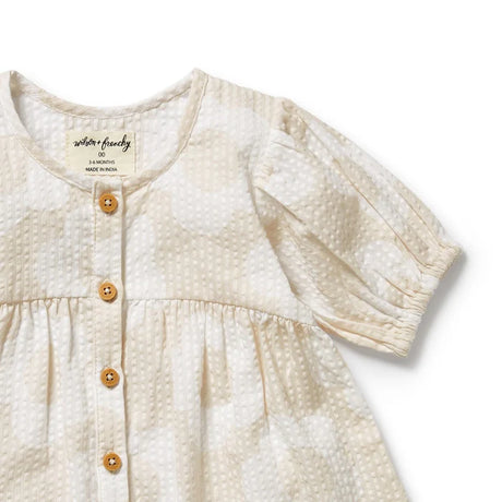 Wilson + Frenchy Daisy Bloom Organic Button Dress