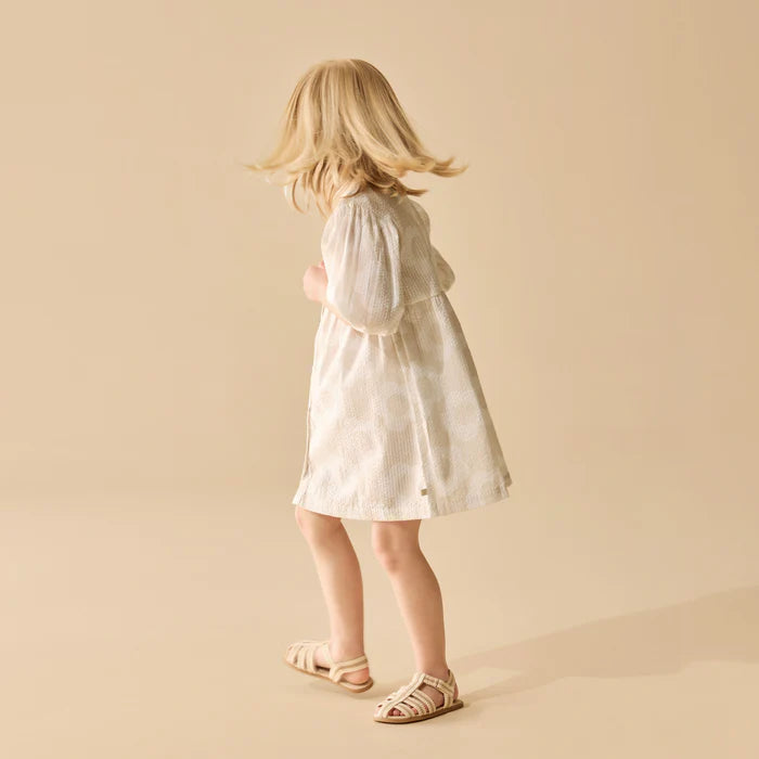 Wilson + Frenchy Daisy Bloom Organic Button Dress