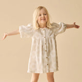 Wilson + Frenchy Daisy Bloom Organic Button Dress