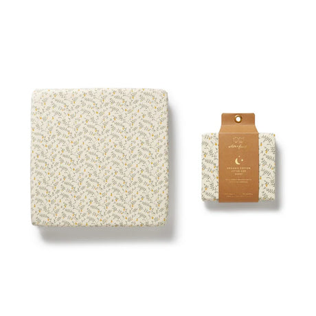 Wilson + Frenchy Lemon Leaf Organic Cot Sheet