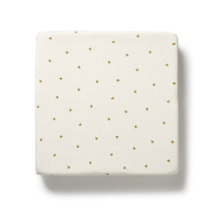 Wilson + Frenchy Bee Mine Organic Cot Sheet