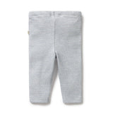 Wilson + Frenchy Organic Stripe Rib Legging - Rain Drop