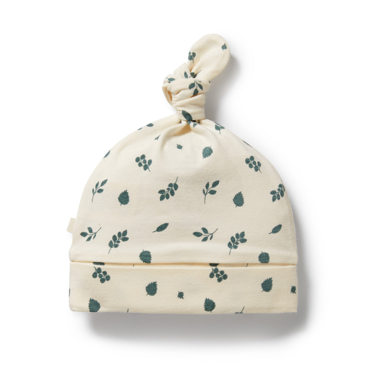 Wilson + Frenchy Organic Cotton Jersey Knot Hat - Twilight Leaf