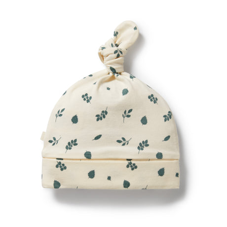 Wilson + Frenchy Organic Cotton Jersey Knot Hat - Twilight Leaf