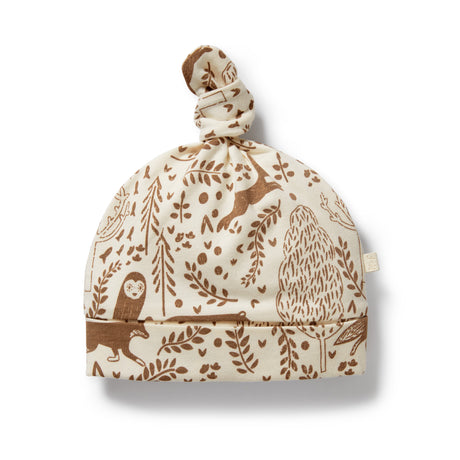 Wilson + Frenchy Organic Cotton Jersey Knot Hat - Winter Forest