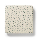 Wilson + Frenchy Organic Cotton Jersey Fitted Cot Sheet - Twilight Leaf