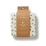 Wilson + Frenchy Organic Cotton Jersey Fitted Cot Sheet - Twilight Leaf