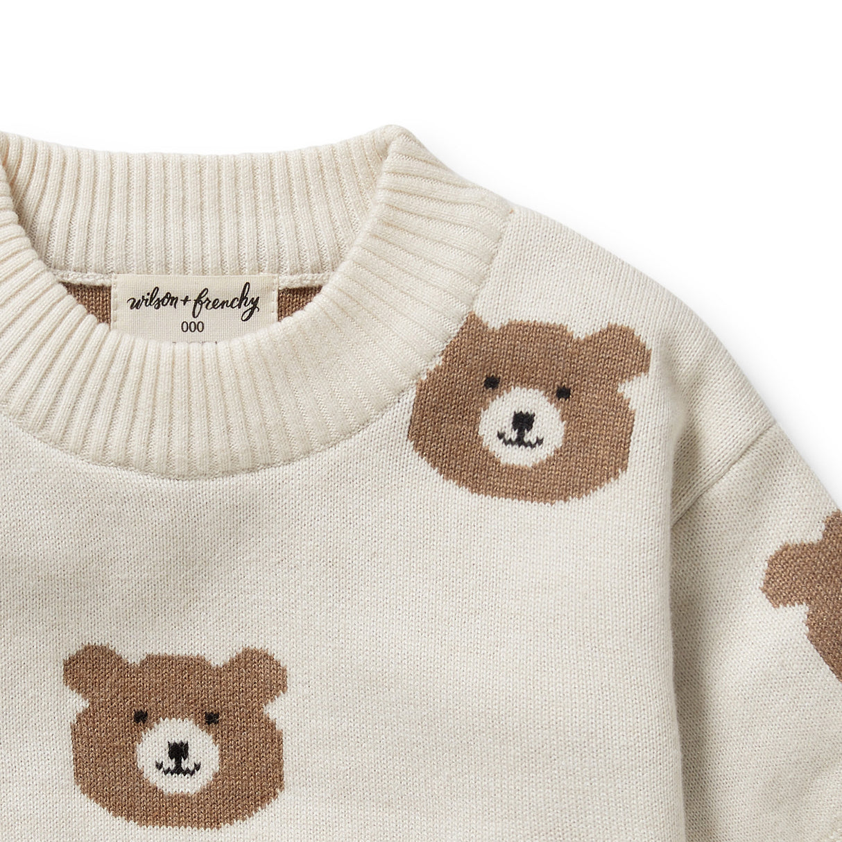 Wilson + Frenchy Knitted Jumper - Beary Cute