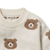 Wilson + Frenchy Knitted Jumper - Beary Cute