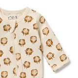 Wilson + Frenchy 	Hot Cross Buns Organic Zipsuit With Feet