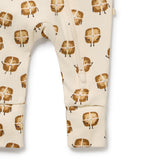 Wilson + Frenchy 	Hot Cross Buns Organic Zipsuit With Feet
