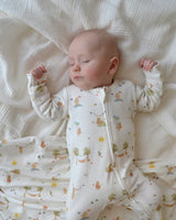 Minihaha Bear Organic LS Zipsuit