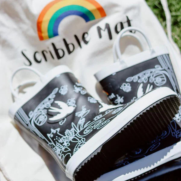 Scribble Mat Magic Colour Changing Gumboots