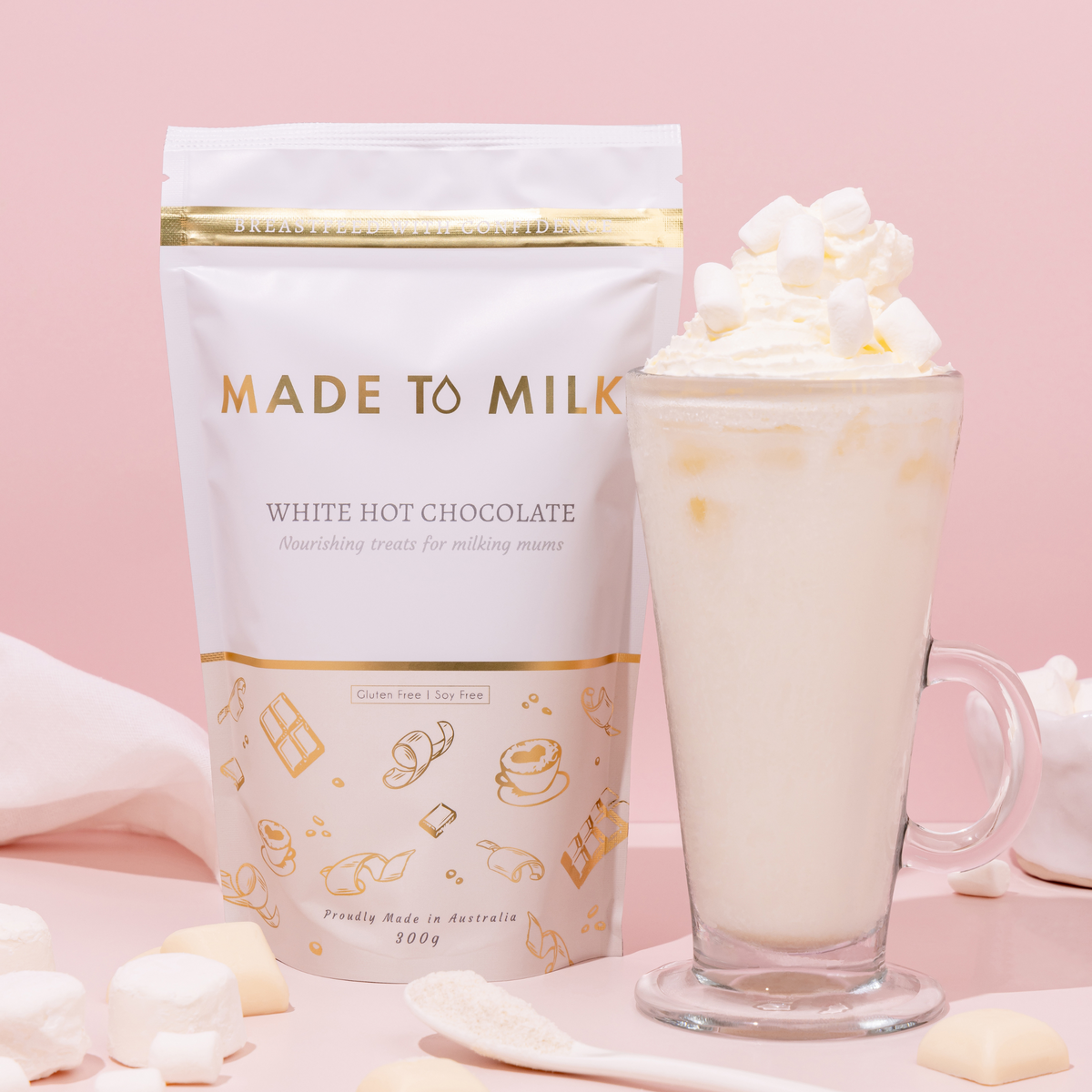 Made to Milk White Hot Chocolate Lactation Drink 300g