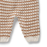 Wilson + Frenchy Organic Knitted Overall - Cinnamon Stripe