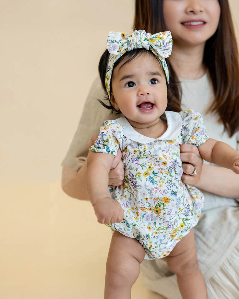 Minihaha Zara Print Collared Bodysuit