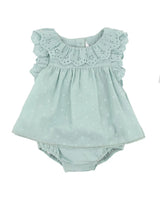 Minihaha Anya Dobby Overlay Bodysuit - Dusky Sage