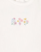 Minihaha Bonnie Organic Embroidered Bodysuit