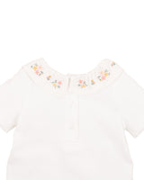 Minihaha Willa Organic Embroidered Collar Bodysuit