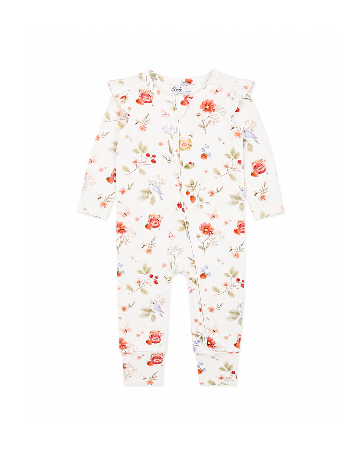 Minihaha Poppy Organic LS Zipsuit