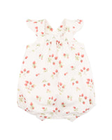 Minihaha Poppy Strawberry Print Romper
