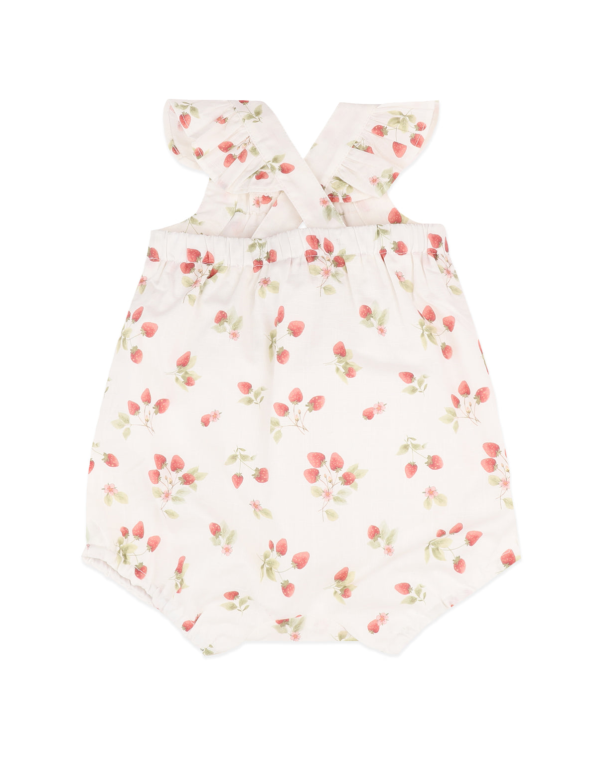 Minihaha Poppy Strawberry Print Romper