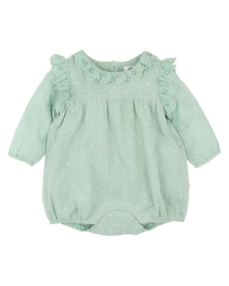 Minihaha Fern Dobby LS Romper