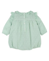 Minihaha Fern Dobby LS Romper