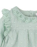Minihaha Fern Dobby LS Romper