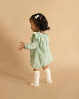 Minihaha Fern Dobby LS Romper