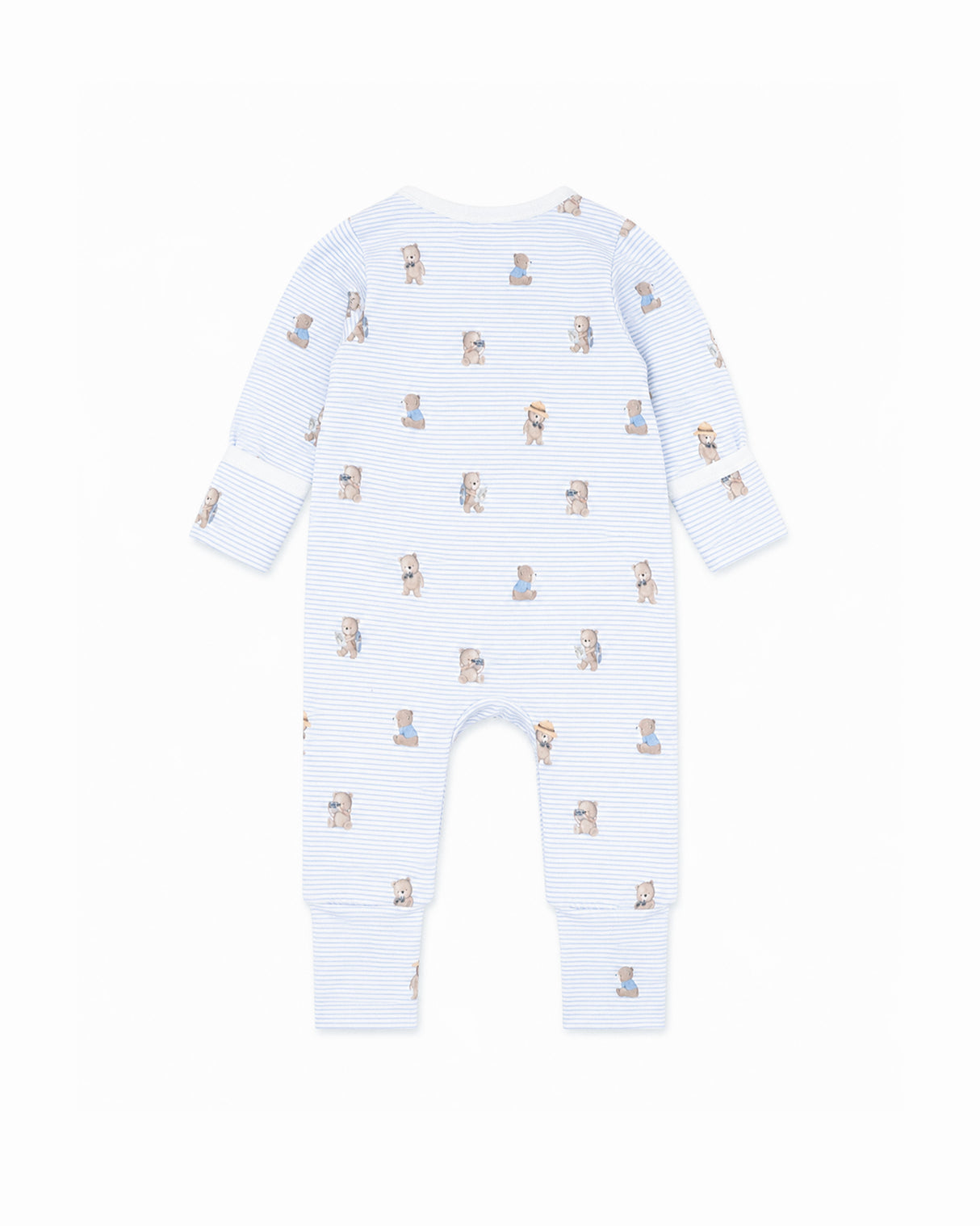 Minihaha Brady Stripe Organic LS Zipsuit