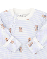 Minihaha Brady Stripe Organic LS Zipsuit