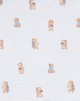 Minihaha Brady Stripe Organic LS Zipsuit