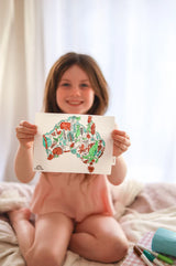 Scribble Mat Mini - Australian Map