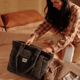 OiOi Everyday Tote - Chocolate Brown Corduroy