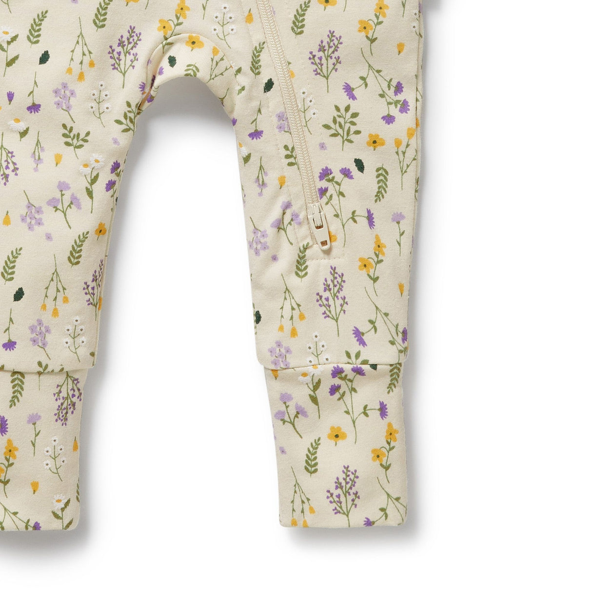 Wilson + Frenchy Organic Zipsuit with Feet - Bella Floral
