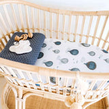 Snuggle Hunny Organic Bassinet Sheet / Change Pad Cover - Cloud Chaser